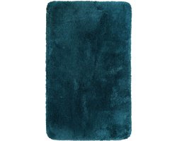 Homie Living - Porto Azzurro - Badmat - 80x150 cm - petrol - Douchemat Basic – Uni Effen Design in Vele Kleuren – Comfortabel & Absorberend – Wasbaar en Antislip