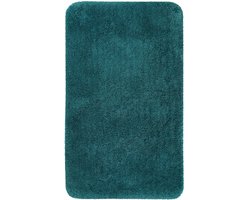 Homie Living - Porto Azzurro - Badmat - 80x150 cm - Petrolgroen - Douchemat Basic – Uni Effen Design in Vele Kleuren – Comfortabel & Absorberend – Wasbaar en Antislip