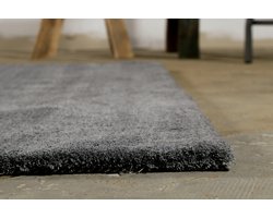 Homie Living - Sienna - Hoogpolig vloerkleed - 120x170 cm - grijs -