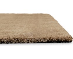 Homie Living - Sienna - Hoogpolig vloerkleed - 200x200 cm - nougat -