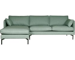 HomingXL Hoekbank Zinnia chaise longue links - stof Varese blauw 21 - 1,60 x 2,50 mtr breed