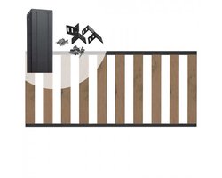 HomingXL Thur - Boxspring - Zwart - 140 x 200 cm