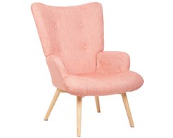 HOMLA - Armchair - MOSS POP - in Fabric Pink - 72x73x96cm
