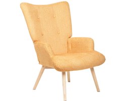 HOMLA - Armchair - MOSS POP - Mustard Fabric - 72x73x96cm