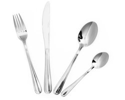 HOMLA - Bestek Bestekset - 24-delig Zilver - Vaatwasmachinebestendig met Tijdloos Handvat
