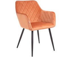 HOMLA - Chair - SHELTON - brick velour - 56x60x84cm