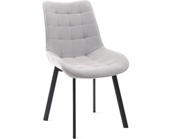 HOMLA - Colin Stoel - Lichtgrijze Stof met Zwarte Poten