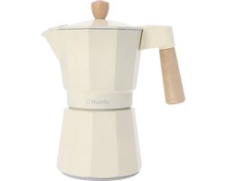 Homla Koffiezetapparaat | MIA MOKKA | beige met houten handvat | 6 CUP | 822594
