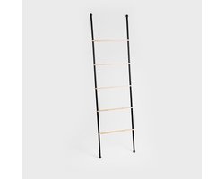 HOMLA - Ladder - TARU - voor handdoeken - zwart - 45x2x159.5 cm