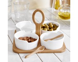 Homla - Sauskommen - polyester, koffie en crème, grijs/beige/marineblauw