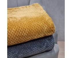 HOMLA - Sprei - 220 x 240 cm - Polyester - Karamel