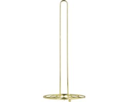 HOMLA standaard voor keukenrol rond goud Duncan 15x33 cm