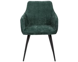HOMLA Stoel SATORI POP – Groene Eetkamerstoel 58x62x79 cm – Comfortabele Designstoel