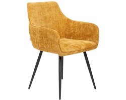 HOMLA Stoel SATORI POP – Mosterdgeel – 58x62x79 cm