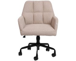 HOMLA - TEDDY draa stoelen - beige stof - 75x38x59 cm