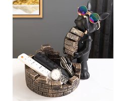 Hond Beeld met Dienblad – Butler Beeld voor Woondecoratie | Spaarpot, Opbergdoos & Tafeldecoratie van Hars in Nordic Stijl