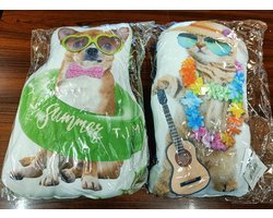 Hond - Kat - Kussen - 2stuks - Decoratie kussen