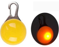 Hond - Led lampje voor aan de halsband - Geel