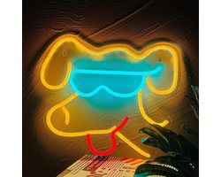 Hond LED Neon Verlichting - USB-aangedreven met Aan/Uit - Neon Led Lamp - Wanddecoratie voor Speelkamer & Slaapkamer - Incl Ophanghaakjes, Ideaal voor Feest, Festivals en Speciale Gelegenheden