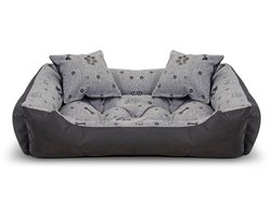Hondenbed kennel 75x65cm waterdicht botten zwart