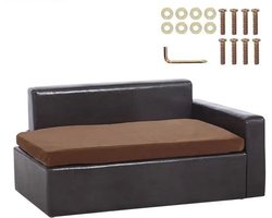 Hondenbed - Zacht Hondenbed - Hondensofa - Hond - Hondensofa - Bed voor Gezelschapsdieren - voor middelgrote honden en katten - 110 lbs Belading - Leer - Gemakkelijk schoon te maken