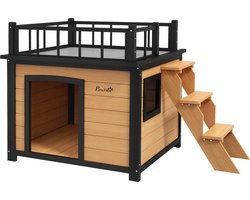 Hondenhok - Buiten - Bench - Ren - Weerbestendig - Kennel - Rek - Hout