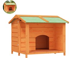 Hondenhok - Buiten - Bench - Ren - Weerbestendig - Kennel - Rek - Oranje