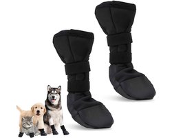 Hondenpoot Herstel Schoenen, Aanpasbare Honden Sokken, Bescherming voor Pootjes, Wondpreventie, Ademend en Zacht voor Genezing van Wonden (L)