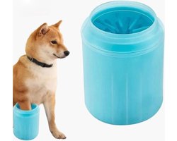 Hondenpoot Reiniger - Paw Cleaner - Potenreiniger - Honden Poot Reiniger - Honden Wasborstel - Kattenborstel - voor Honden en Katten - Blauw