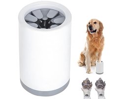 Hondenpoten Reiniger-hondenpoot reiniger-Draagbare pootreiniger voor honden - verwijdert vuil van hondenpoten en heeft een zachte borstel - 10 x 10 x 15 cm