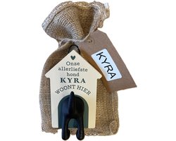 Hondenriemhouder-Kyra-in leuk kado verpakking-15cmx10cm-woonaccessoires-hondengarderobe-kapstok voor honden-kado idee voor hondenbezitters-haak voor hondenriem
