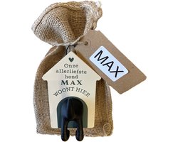 Hondenriemhouder-Max-in leuk kado verpakking-15cmx10cm-woonaccessoires-hondengarderobe-kapstok voor honden-kado idee voor hondenbezitters-haak voor hondenriem