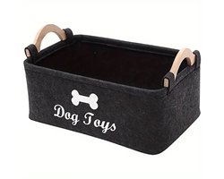 Hondenspeelgoed speelgoed Opslagdoos - Huisdieren Speelgoed voor Opbergmand - Vilten Opbergdoos Opvouwbaar Kauwspeelgoed Dekens Hondenkleding Opvangkisten - Huisdier (Hond)