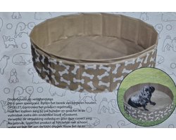 Hondenzwembad doorsnede 80 cm opvouwbaar - kluifjes botjes motief