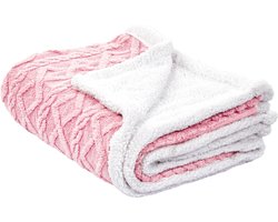 HONEYCOMB - Bedsprei - Roze - 150 x 200 cm - Polyester