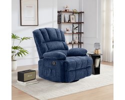 Honeyou Draaibare relaxfauteuil blauw