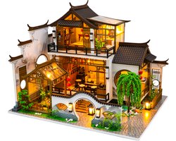Hongda DIY Miniatuur Huisjes - Modelbouwpakket voor volwassenen (14+) - Chinese Villa