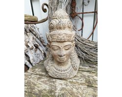 Hoofd buddha steen