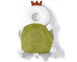 Hoofdbeschermingskussen voor baby's - Hoofdbescherming rugzak - Veiligheidskussen - Verstelbare maat - voor peuters van 4 tot 24 maanden - Baby wandelen -schildpad - Rugbeschermer