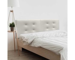 Hoofdbord 2 Delen - Bedombouw Slaapkamer Hoofdeinde - Slaapkamer Aankleden - Anti-vlekstof - 180x50 cm - Paars
