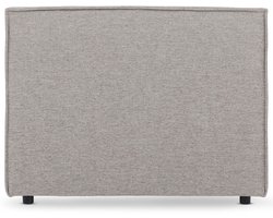 Hoofdbord ANISA gestoffeerd 90cm grijs - elegant bedhoofdbord in gemêleerde look, hoofdbord met stoffen bekleding, duurzaam en comfortabel, bedachterwand - hoofdafbeelding