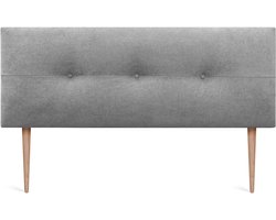 Hoofdbord Bed - Bedombouw - Slaapkamer Decoratie - Vuilafstotende Stof - 135x105cm - Paars