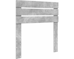 Hoofdbord Beton - Bedombouw Kopstuk - Slaapkamer Decoratie - Strak Rechthoekig Design - 102 x 3 x 100 cm - Grijs