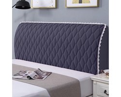 Hoofdbord Cover - Bed Decoratie - Slaapkamer Opfrissen - Elastisch en Wasbaar - 120 cm - Beige