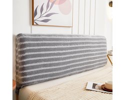 Hoofdbord Hoes - Bed Beschermhoes - Hoofdeinde Opfrissen - 360 Graden All-inclusive - 120-220cm - Gestreept Groen