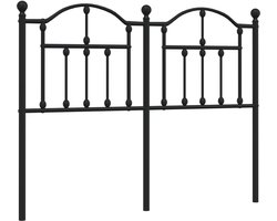 Hoofdbord | Hoofdeinde 120 cm metaal zwart