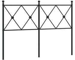 Hoofdbord | Hoofdeinde 120 cm metaal zwart