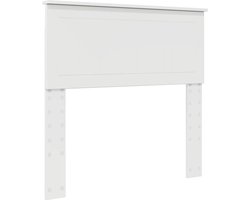 Hoofdbord | Hoofdeinde met hoofdeinde Glanzend Wit 90 cm Bewerkt hout