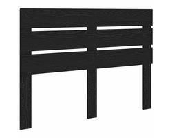 Hoofdbord | Hoofdeinde met hoofdeinde Zwart Eiken 140 cm Bewerkt hout