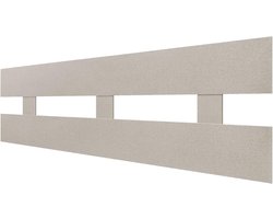 Hoofdbord Hout - Bedhoofd Bord - Slaapkamer Decoratie - Gerecycled MDF Materiaal - 160x46 cm - Beige Visgraat